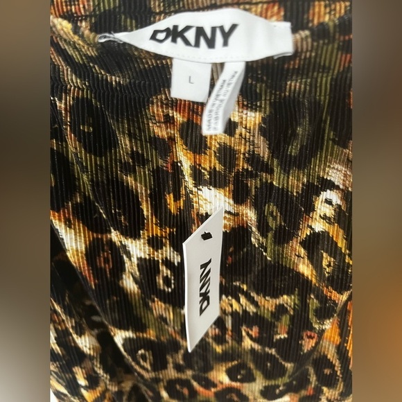 DKNY Leopard Print Midi Skirt NWT - Picture 3 of 4